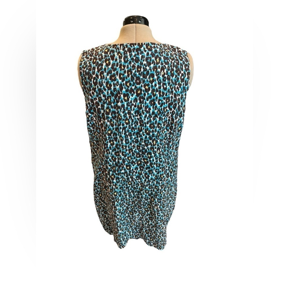 Ruby Rd Blue Animal Print Dress Size 20W - Picture 4 of 9